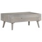 vidaXL Couchtisch Grau 100x60x40 cm Raues Mango-Massivholz vidaXL Couchtisch Grau 100x60x40 cm Raues Mango-Massivholz