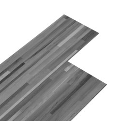 vidaXL PVC-Laminat-Dielen 4,46 m² 3 mm Selbstklebend Gestreift Grau