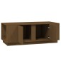 vidaXL Couchtisch Honigbraun 110x50x40 cm Massivholz Kiefer vidaXL Couchtisch Honigbraun 110x50x40 cm Massivholz Kiefer