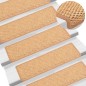 vidaXL Treppenmatten Selbstklebend Sisal-Optik 15Stk. 65x21x4cm Orange vidaXL Treppenmatten Selbstklebend Sisal-Optik 15Stk. 65x21x4cm Orange