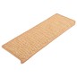 vidaXL Treppenmatten Selbstklebend Sisal-Optik 15Stk. 65x21x4cm Orange vidaXL Treppenmatten Selbstklebend Sisal-Optik 15Stk. 65x21x4cm Orange