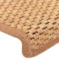 vidaXL Treppenmatten Selbstklebend Sisal-Optik 15Stk. 65x21x4cm Orange vidaXL Treppenmatten Selbstklebend Sisal-Optik 15Stk. 65x21x4cm Orange