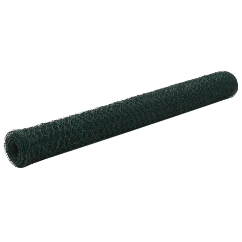 vidaXL Drahtzaun Stahl mit PVC-Beschichtung 25x1,2 m Grün vidaXL Drahtzaun Stahl mit PVC-Beschichtung 25x1,2 m Grün