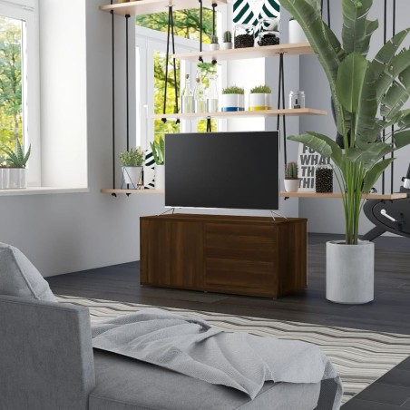 vidaXL TV-Schrank Braun Eichen-Optik 80x34x36 cm Holzwerkstoff
