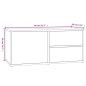 vidaXL TV-Schrank Braun Eichen-Optik 80x34x36 cm Holzwerkstoff vidaXL TV-Schrank Braun Eichen-Optik 80x34x36 cm Holzwerkstoff