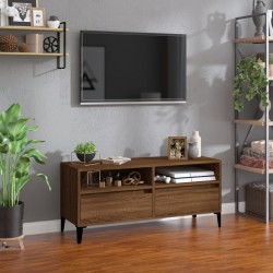 vidaXL TV-Schrank Braun Eichen-Optik 100x34,5x44,5 cm Holzwerkstoff
