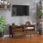 vidaXL TV-Schrank Braun Eichen-Optik 100x34,5x44,5 cm Holzwerkstoff vidaXL TV-Schrank Braun Eichen-Optik 100x34,5x44,5 cm Holzwerkstoff