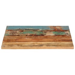 vidaXL Tischplatte Rechteckig 60x70 cm 25-27 mm Altholz Massiv