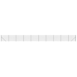 vidaXL Maschendrahtzaun mit Bodenhülsen Anthrazit 1,8x25 m