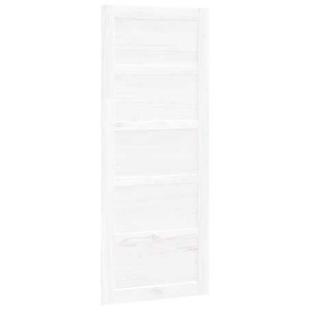 vidaXL Scheunentür Weiß 80x1,8x204,5 cm Massivholz Kiefer
