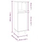 vidaXL Badschrank Räuchereiche 30x30x100 cm Holzwerkstoff vidaXL Badschrank Räuchereiche 30x30x100 cm Holzwerkstoff