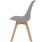vidaXL Esszimmerstühle 6 Stk. Grau Kunststoff vidaXL Esszimmerstühle 6 Stk. Grau Kunststoff