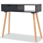 vidaXL Konsolentisch Kiefernholz Massiv 80 x 30 x 72 cm Schwarz vidaXL Konsolentisch Kiefernholz Massiv 80 x 30 x 72 cm Schwarz