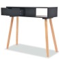 vidaXL Konsolentisch Kiefernholz Massiv 80 x 30 x 72 cm Schwarz vidaXL Konsolentisch Kiefernholz Massiv 80 x 30 x 72 cm Schwarz