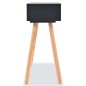 vidaXL Konsolentisch Kiefernholz Massiv 80 x 30 x 72 cm Schwarz vidaXL Konsolentisch Kiefernholz Massiv 80 x 30 x 72 cm Schwarz