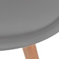 vidaXL Esszimmerstühle 6 Stk. Grau Kunststoff vidaXL Esszimmerstühle 6 Stk. Grau Kunststoff