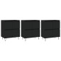 vidaXL Sideboards 3 Stk. Schwarz Holzwerkstoff vidaXL Sideboards 3 Stk. Schwarz Holzwerkstoff