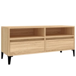 vidaXL TV-Schrank Sonoma-Eiche 100x34,5x44,5 cm Holzwerkstoff