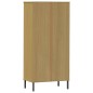 vidaXL Bücherregal OSLO 2 Schubladen Braun 60x35x128,5 cm Massivholz vidaXL Bücherregal OSLO 2 Schubladen Braun 60x35x128,5 cm Massivholz
