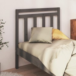 vidaXL Kopfteil Grau 96x4x100 cm Massivholz Kiefer