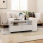 vidaXL Couchtisch Weiß 102x55x42 cm Holzwerkstoff vidaXL Couchtisch Weiß 102x55x42 cm Holzwerkstoff