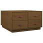 vidaXL Couchtisch Honigbraun 80x80x45 cm Massivholz Kiefer vidaXL Couchtisch Honigbraun 80x80x45 cm Massivholz Kiefer