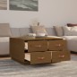 vidaXL Couchtisch Honigbraun 80x80x45 cm Massivholz Kiefer vidaXL Couchtisch Honigbraun 80x80x45 cm Massivholz Kiefer