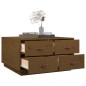 vidaXL Couchtisch Honigbraun 80x80x45 cm Massivholz Kiefer vidaXL Couchtisch Honigbraun 80x80x45 cm Massivholz Kiefer