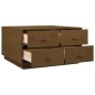 vidaXL Couchtisch Honigbraun 80x80x45 cm Massivholz Kiefer vidaXL Couchtisch Honigbraun 80x80x45 cm Massivholz Kiefer