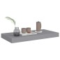 vidaXL Schweberegale 2 Stk. Grau 50x23x3,8 cm MDF vidaXL Schweberegale 2 Stk. Grau 50x23x3,8 cm MDF
