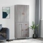 Highboard Grau Sonoma 69,5x34x180 cm Holzwerkstoff Highboard Grau Sonoma 69,5x34x180 cm Holzwerkstoff