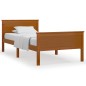 vidaXL Massivholzbett Honigbraun Kiefernholz 100x200 cm vidaXL Massivholzbett Honigbraun Kiefernholz 100x200 cm