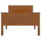 vidaXL Massivholzbett Honigbraun Kiefernholz 100x200 cm vidaXL Massivholzbett Honigbraun Kiefernholz 100x200 cm