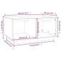 vidaXL Couchtisch Honigbraun 80x50x40 cm Massivholz Kiefer vidaXL Couchtisch Honigbraun 80x50x40 cm Massivholz Kiefer
