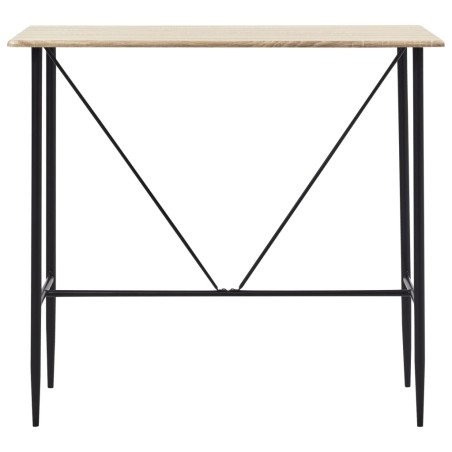 vidaXL Bartisch Eichenfarbe 120 x 60 x 110 cm MDF