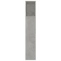 vidaXL Kopfteil mit Ablagen Betongrau 220x18,5x104,5 cm