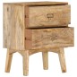 vidaXL Nachttisch 40 x 35 x 55 cm Massivholz Mango vidaXL Nachttisch 40 x 35 x 55 cm Massivholz Mango