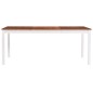vidaXL Esstisch Weiß und Braun 180 x 90 x 73 cm Kiefernholz vidaXL Esstisch Weiß und Braun 180 x 90 x 73 cm Kiefernholz