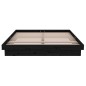 vidaXL Massivholzbett Schwarz 140x190 cm vidaXL Massivholzbett Schwarz 140x190 cm