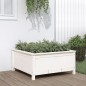 vidaXL Pflanzkübel Weiß 82,5x82,5x39 cm Massivholz Kiefer vidaXL Pflanzkübel Weiß 82,5x82,5x39 cm Massivholz Kiefer