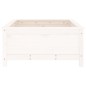 vidaXL Pflanzkübel Weiß 82,5x82,5x39 cm Massivholz Kiefer vidaXL Pflanzkübel Weiß 82,5x82,5x39 cm Massivholz Kiefer