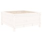 vidaXL Pflanzkübel Weiß 82,5x82,5x39 cm Massivholz Kiefer vidaXL Pflanzkübel Weiß 82,5x82,5x39 cm Massivholz Kiefer