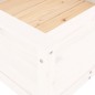 vidaXL Pflanzkübel Weiß 82,5x82,5x39 cm Massivholz Kiefer vidaXL Pflanzkübel Weiß 82,5x82,5x39 cm Massivholz Kiefer