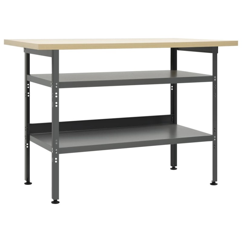 vidaXL Werkbank Grau 120×60×85 cm Stahl vidaXL Werkbank Grau 120×60×85 cm Stahl