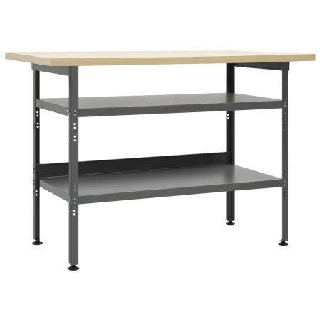 vidaXL Werkbank Grau 120×60×85 cm Stahl 