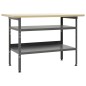 vidaXL Werkbank Grau 120×60×85 cm Stahl vidaXL Werkbank Grau 120×60×85 cm Stahl