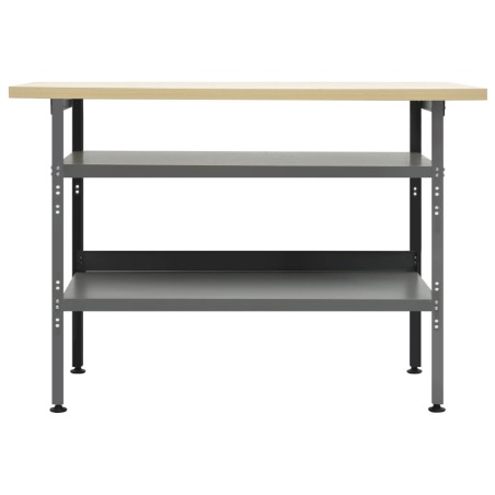 vidaXL Werkbank Grau 120×60×85 cm Stahl 