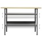 vidaXL Werkbank Grau 120×60×85 cm Stahl vidaXL Werkbank Grau 120×60×85 cm Stahl