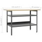 vidaXL Werkbank Grau 120×60×85 cm Stahl vidaXL Werkbank Grau 120×60×85 cm Stahl