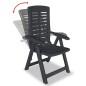 vidaXL 3-tlg. Bistro-Set Kunststoff Anthrazit vidaXL 3-tlg. Bistro-Set Kunststoff Anthrazit